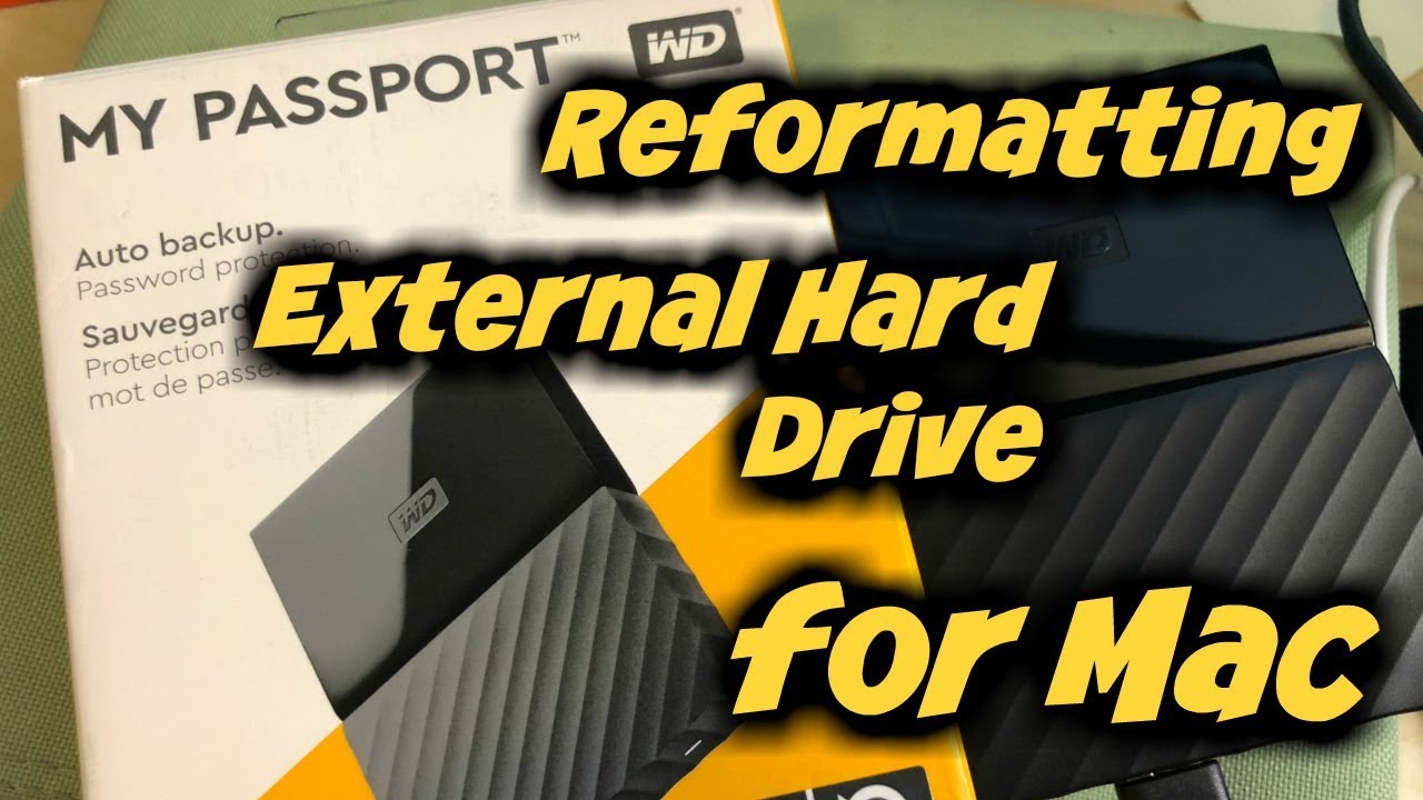 how to reformat wd my passport ultra to mac